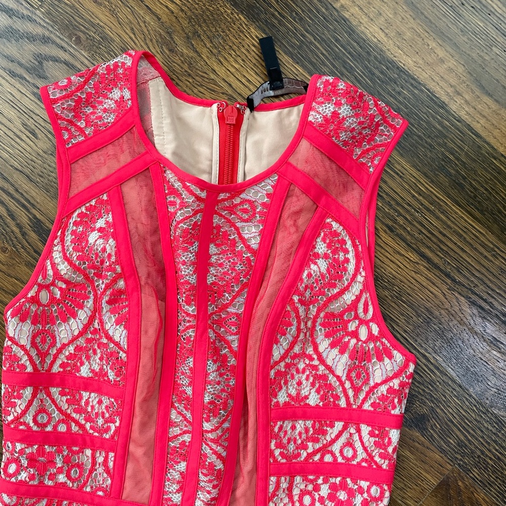 BCBGMaxAzria Vibrant Pink Kids Formal Dress - Picture 2 of 4